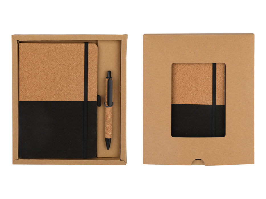 Cork Notebook & Pen Corporate Gift Set